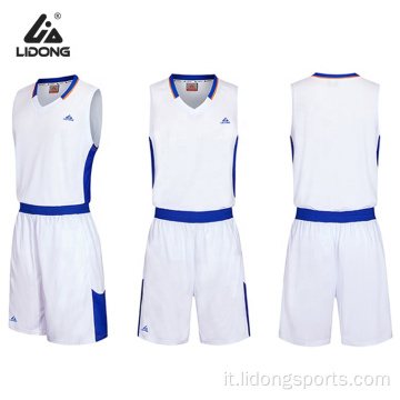 Stampa di uniformi di basket Abbigliamento con maglie personalizzate